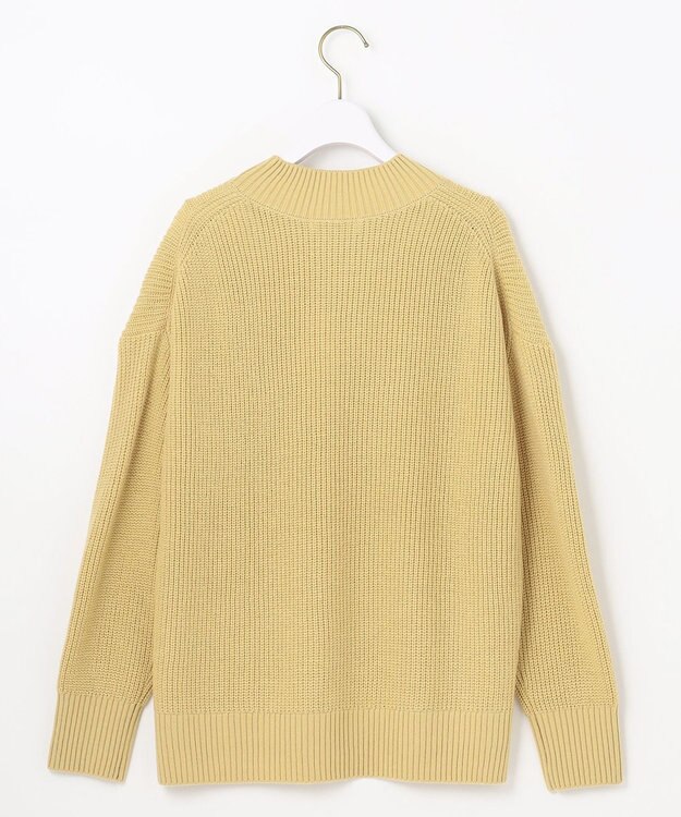 ANY SIS 【洗える】スフレハイネックケーブル ニット ライトイエロー