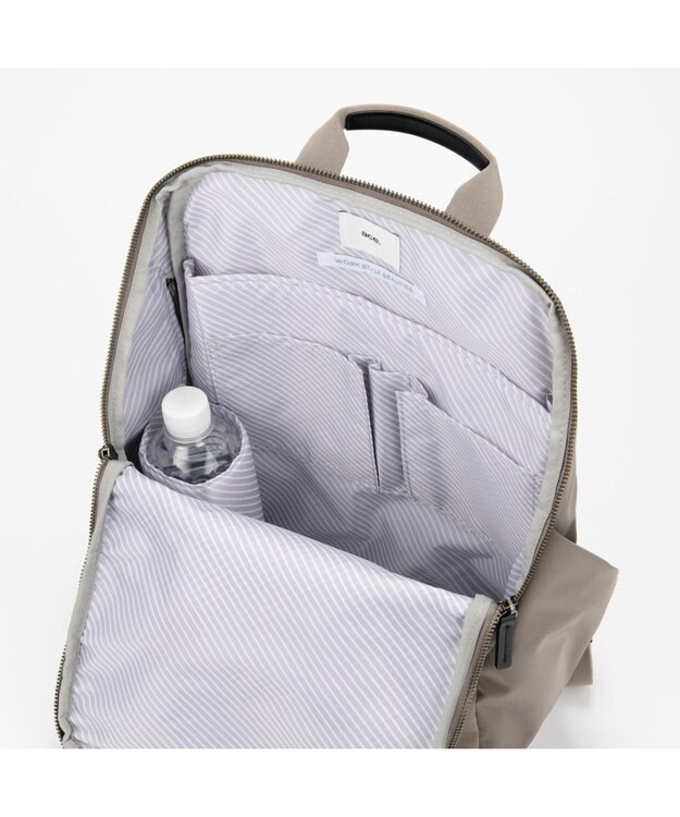 ACE BAGS & LUGGAGE 【軽量】 ace. ルフィラ リュックサック A4 14.0インチPC収納 17911 エース グレージュ