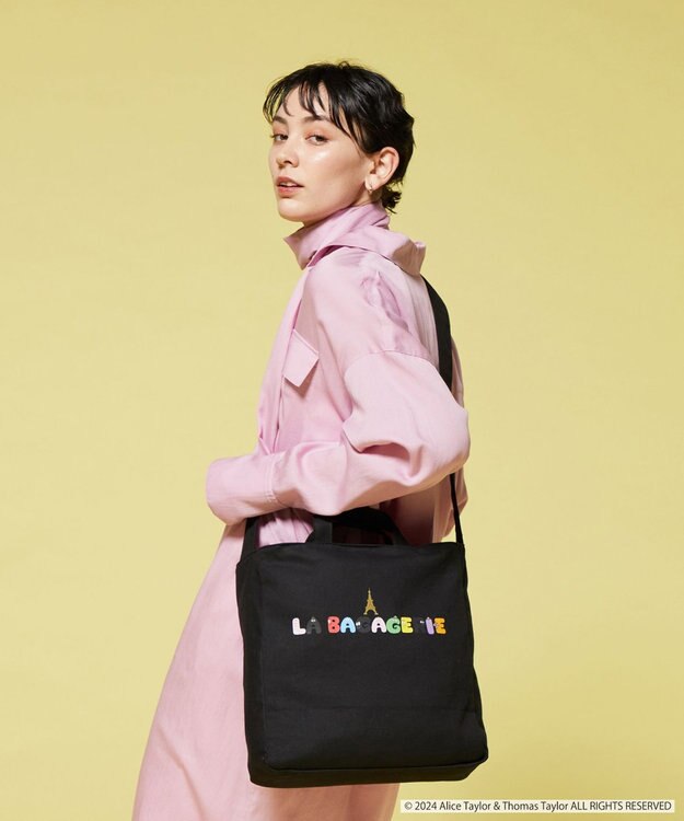 LA BAGAGERIE BARBAPAPA×LA BAGAGERIE   バーバパパコラボ　2WAYバッグ　M ブラック