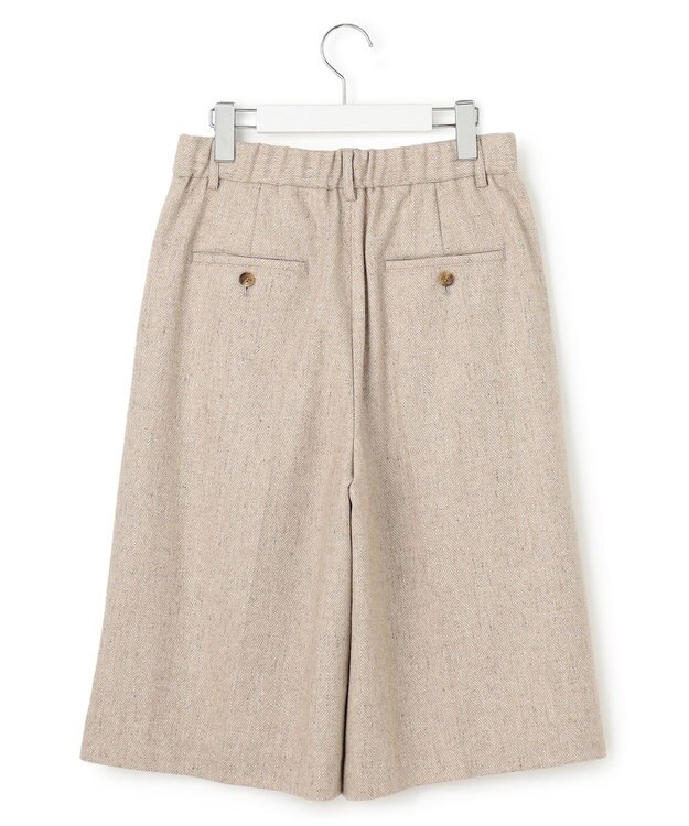 23区 S ヘリンボーンループツイード ハーフパンツ ベージュ系