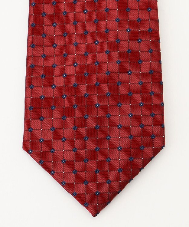 J.PRESS MEN 【VINTAGE JACQUARD COLLECTION】小紋柄 ネクタイ レッド系7