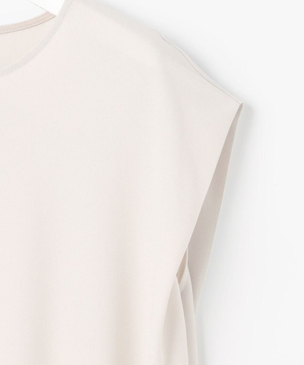 自由区 【WEB先行販売】ストレッチアムンゼンフレンチスリーブ カットソー ベージュ