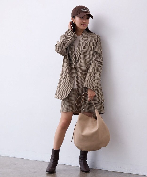 TOPKAPI 【TREASURE TOPKAPI】ラウンド ビッグ ショルダーバッグ ベージュ