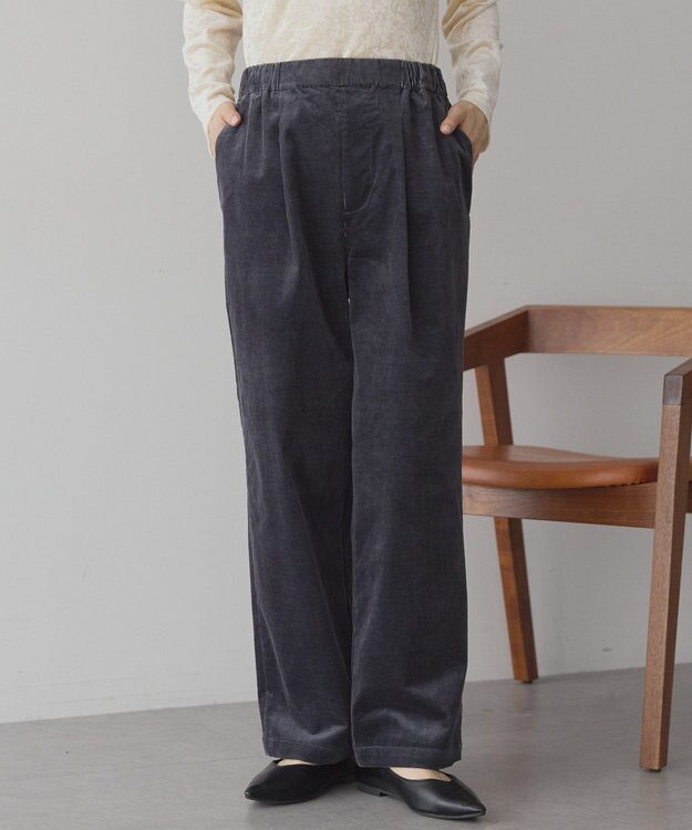 AMERICAN HOLIC カラーコールイージーパンツ Charcoal Gray