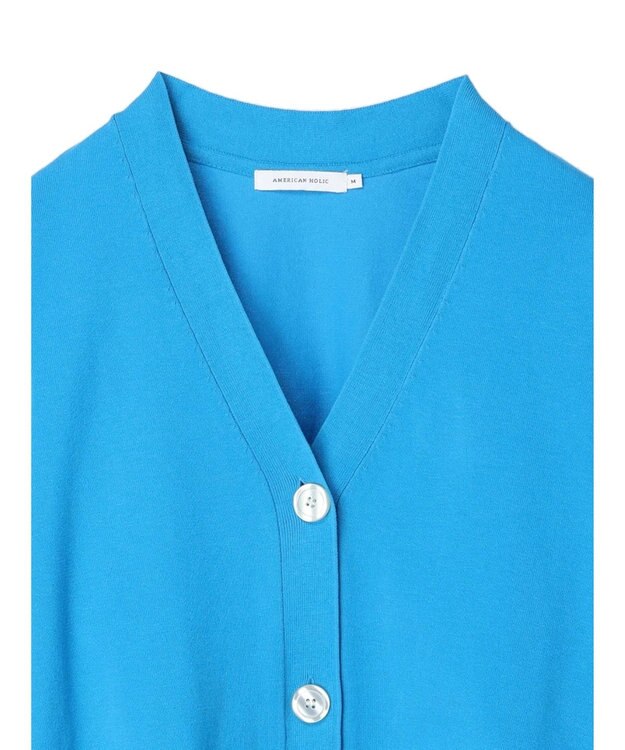 AMERICAN HOLIC Ｖネックショートカーディガン Blue