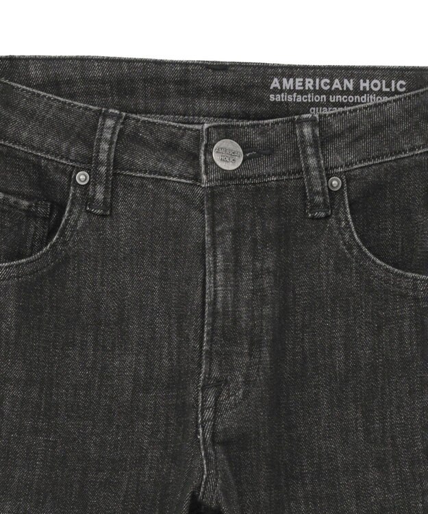 AMERICAN HOLIC テーパードデニム Black