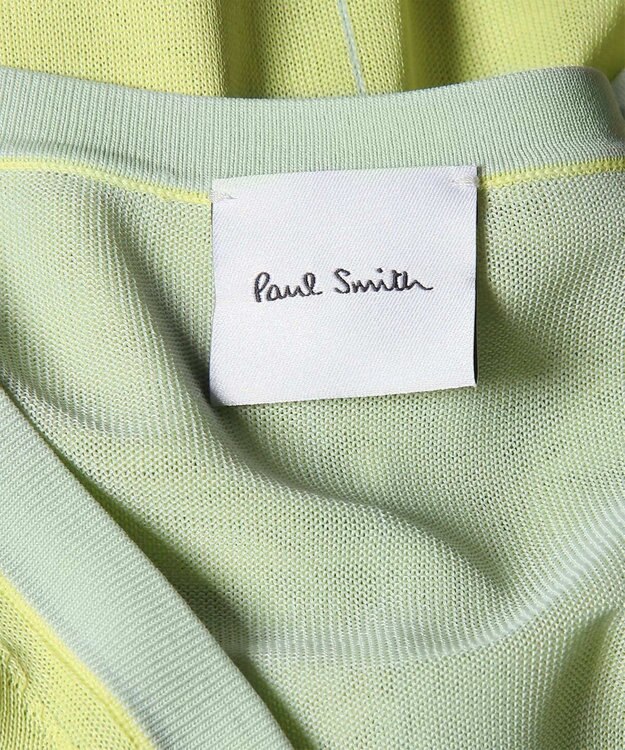 Paul Smith シアーレイヤード 長袖カーディガン ライトイエロー