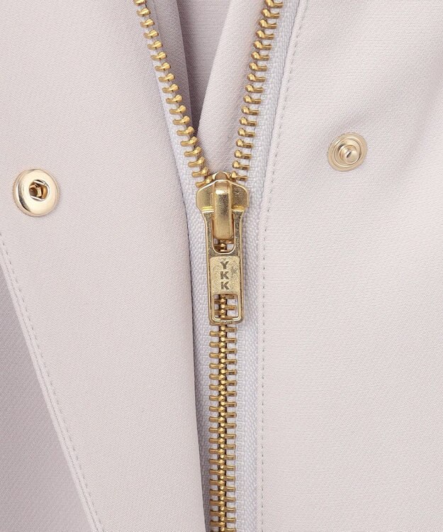 ANY SIS S 【洗える】フーデットロング アウター ライトグレー