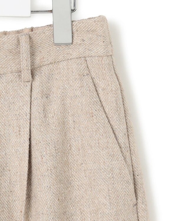 23区 S ヘリンボーンループツイード ハーフパンツ ベージュ系