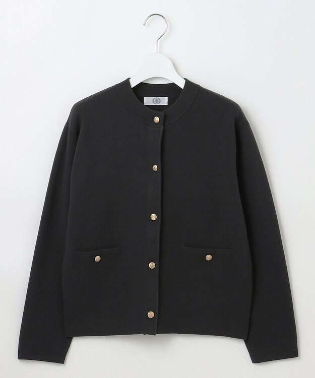 J.PRESS LADIES 【洗える】VIS/PE ROME ニット カーディガン スレート系