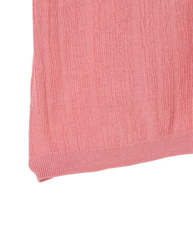 JOSEPH クリンクルリブ　カーディガン Blush