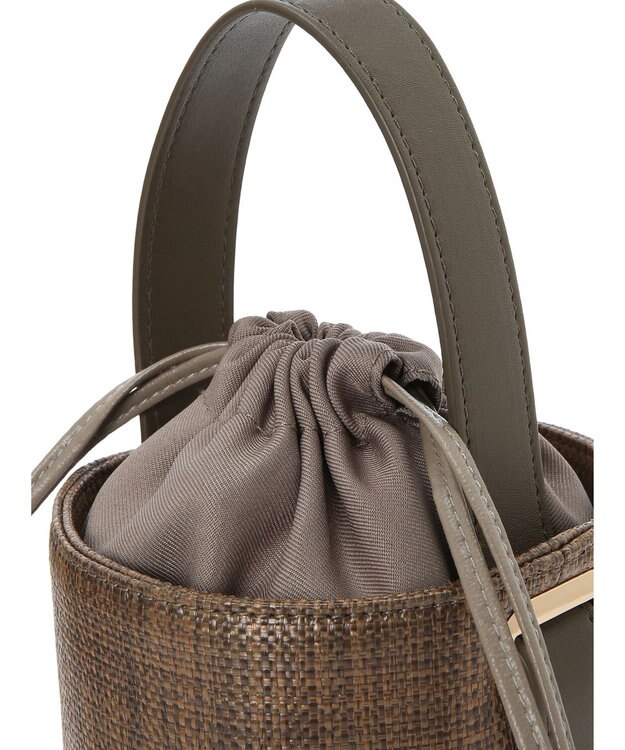 earth music&ecology バケットハンドバッグ Brown