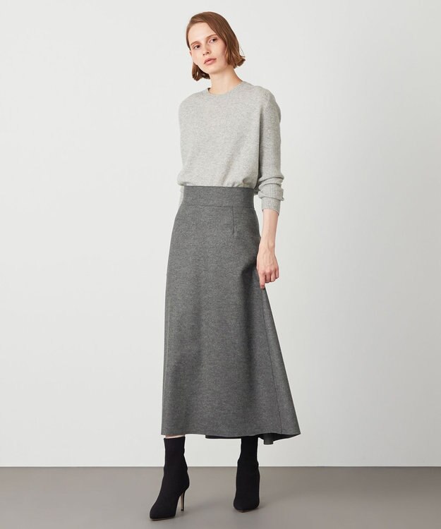 BEIGE， 【S-size】CORBY / フレアスカート C Gray