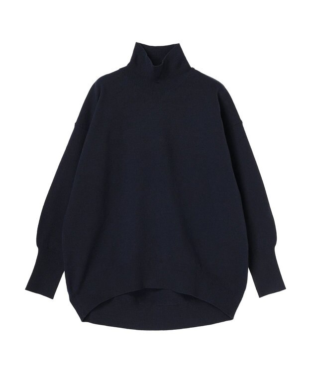 Green Parks もちやわ　モックネックプルオーバー Navy