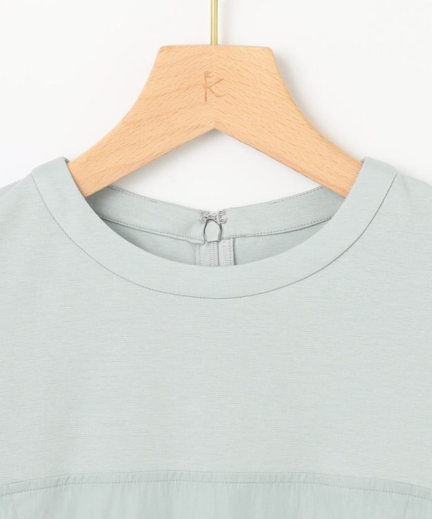 組曲 L 【接触冷感】ビスチェレイヤードTシャツ クリームミント系