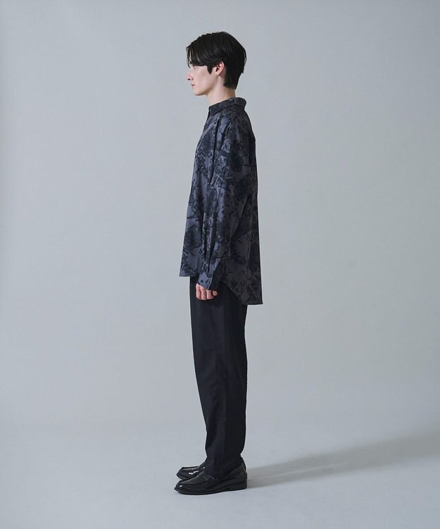 WEGO ベルト付きテーパードスラックス ブラック