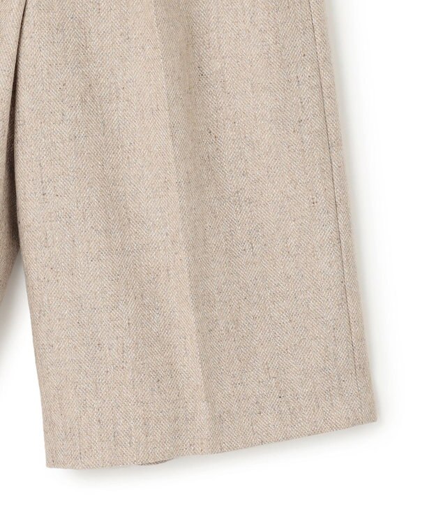 23区 S ヘリンボーンループツイード ハーフパンツ ベージュ系