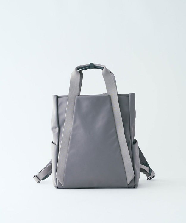 MIYABIYA LAQUOH【撥水加工】ミニマルナイロンリュックサック グレー