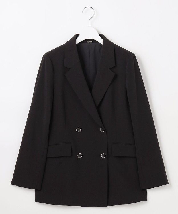 ANY SIS L セレモニーダブルクロス テーラードジャケット ブラック