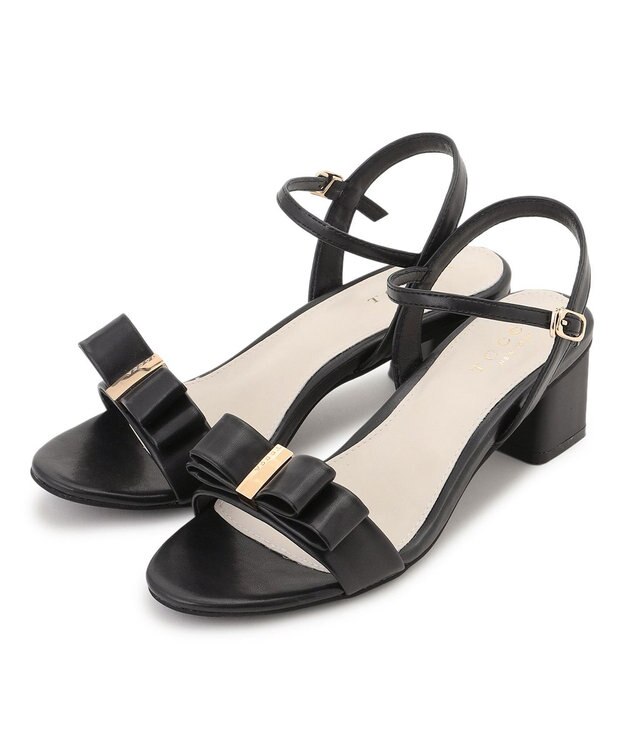 TOCCA NOBLE RIBBON SANDALS サンダル ブラック系
