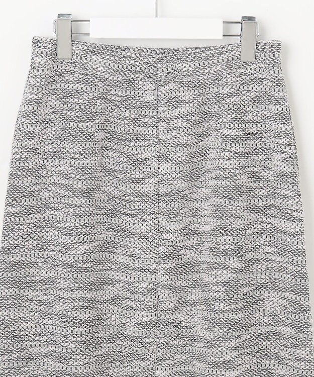 自由区 L カラミツイード スカート ライトグレー系