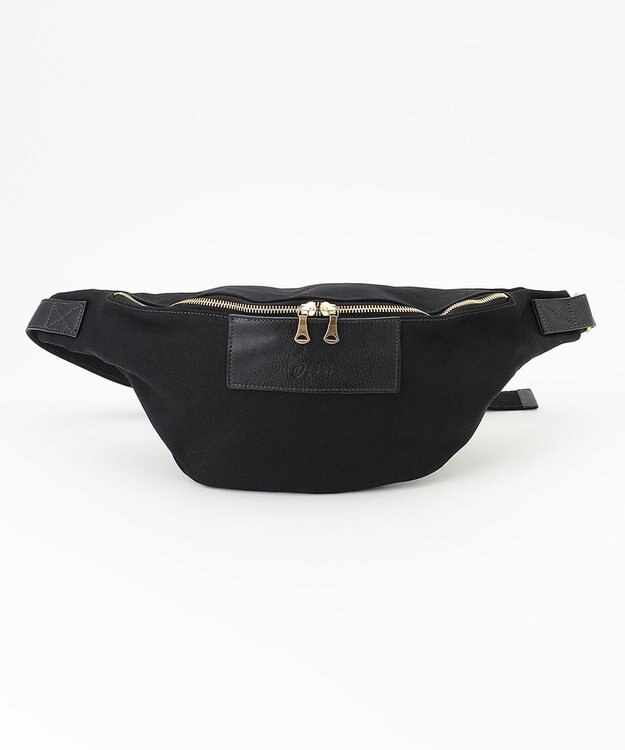 UNBILLION Otias 8号キャンバスシュリンクレザーウエストボディ ブラック