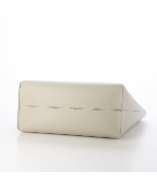 UNBILLION カシュカシュ cachecache / ポーチ付横長2ハンドルトート ライトグレー