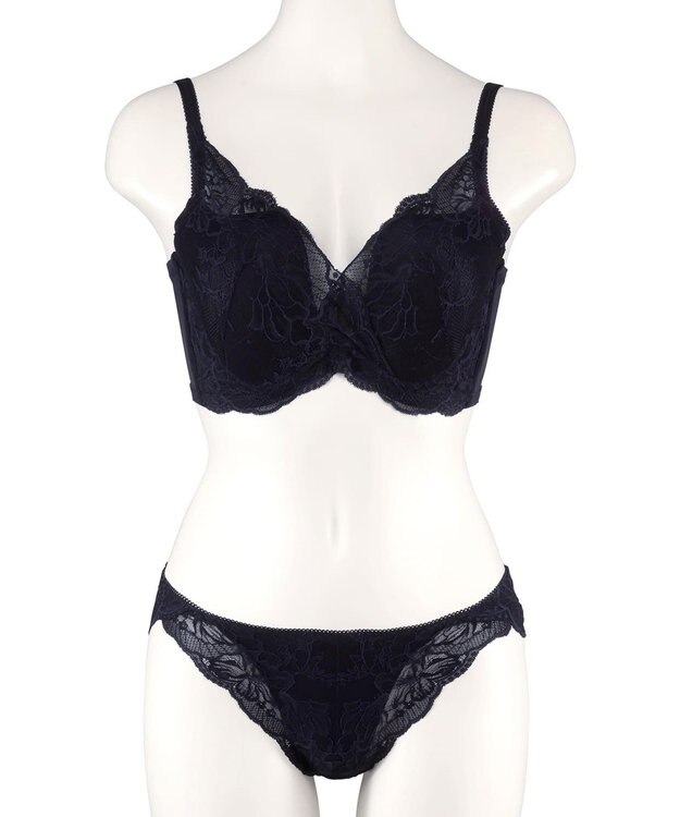 San-ai Resort（三愛水着楽園） 【新レース】カシュクール脇高ブラセット 【northerly】 ブラック