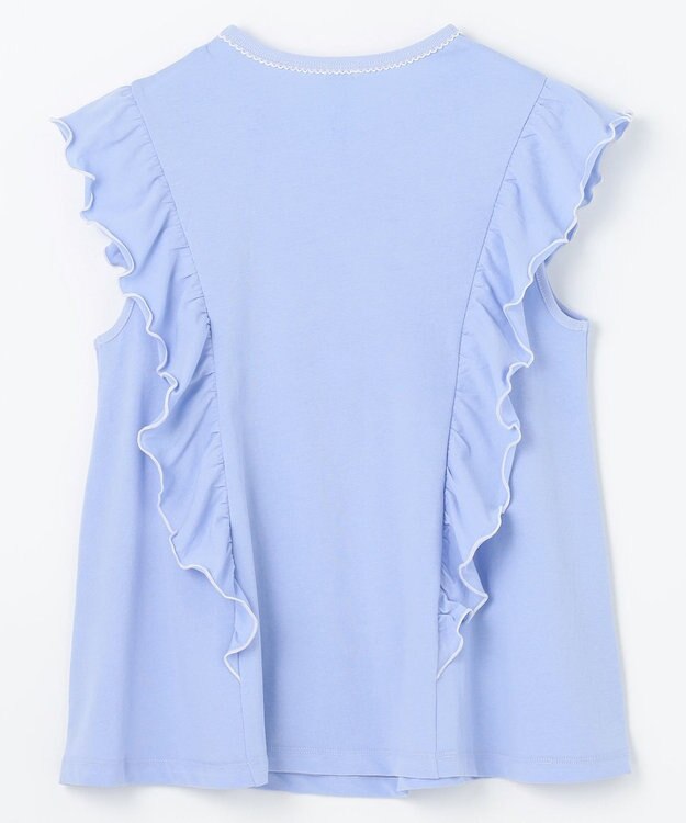 組曲 KIDS 【150-160㎝】フリフリフリル チュニック サックスブルー系