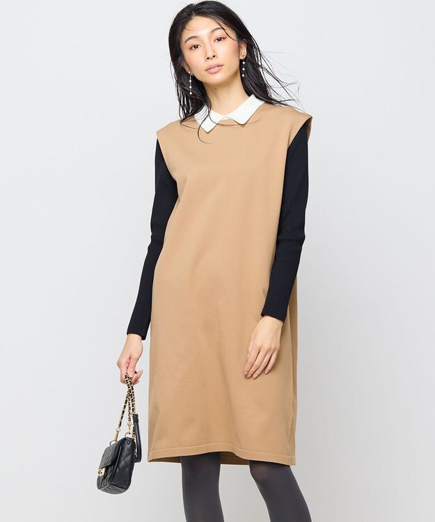 組曲 【WEB限定・2SET】ジャンスカツインセット ブラック×キャメル系