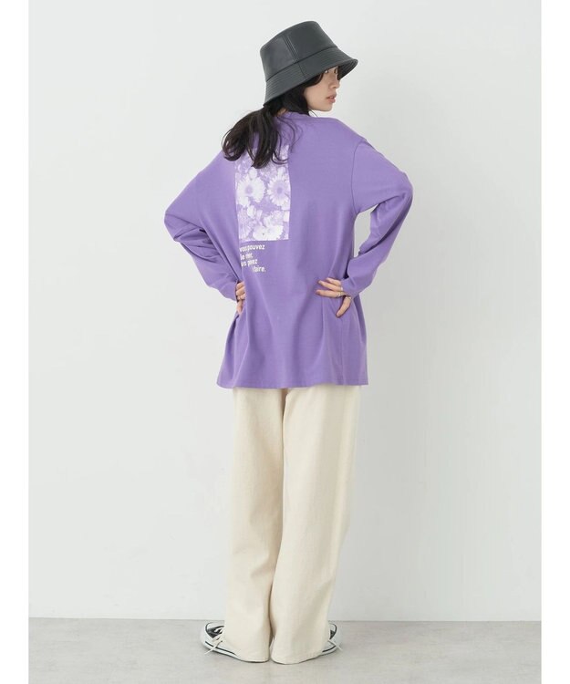 earth music&ecology Ａｕ　ｐｅｔｉｔ　ｂｏｎｈｅｕｒ　ロンＴ Purple