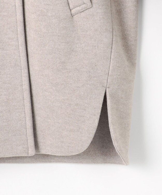 ANY L スタンドコクーンコート グレージュ