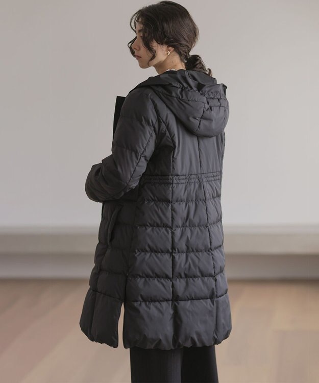 組曲 ライトタフタロング ダウン ブラック系