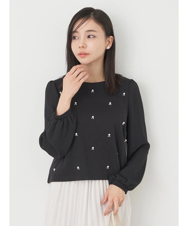 earth music&ecology パールポイントプルオーバー Black