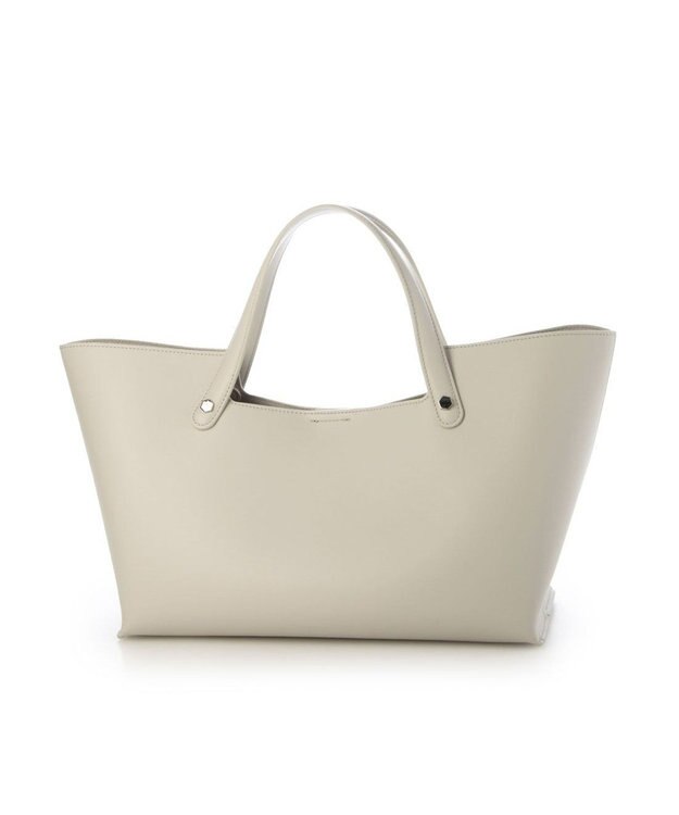 UNBILLION カシュカシュ cachecache / ポーチ付横長2ハンドルトート ライトグレー