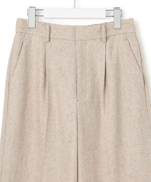 23区 S ヘリンボーンループツイード ハーフパンツ ベージュ系