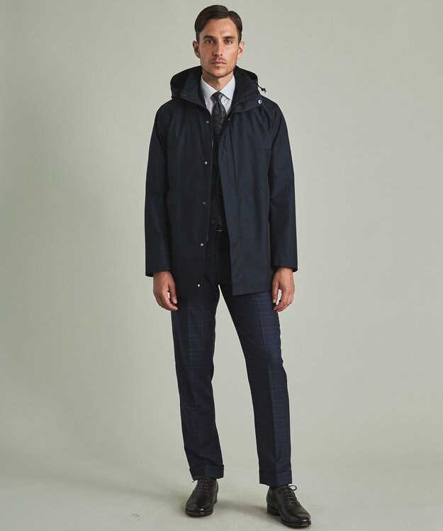 GOTAIRIKU 3シーズン対応【仕事で着用可】ラスタードビー  フーデッドブルゾン_無地(24年モデル) ネイビー系8