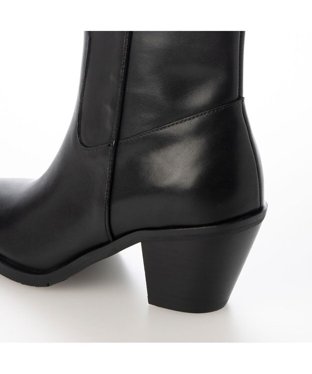 ing <ing>ウエスタン調カジュアルブーツ ブラック