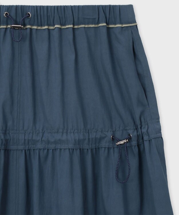 Paul Smith ドロストコード レーヨン スカート ダークインディゴ