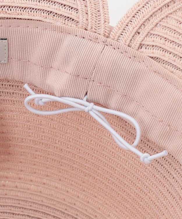 ANY KIDS 後ろ割れ リボン ブレード ハット ピンク