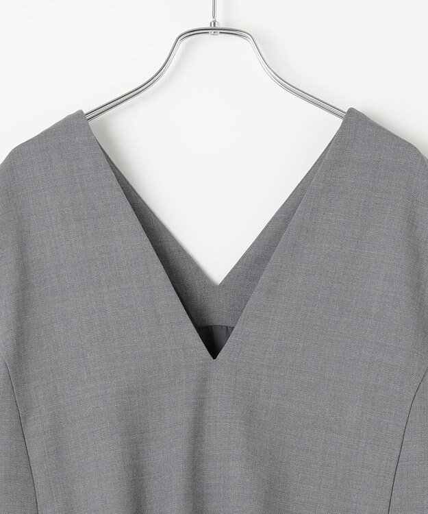 #Newans セットアップライクワンピース ライトグレー×ブラック