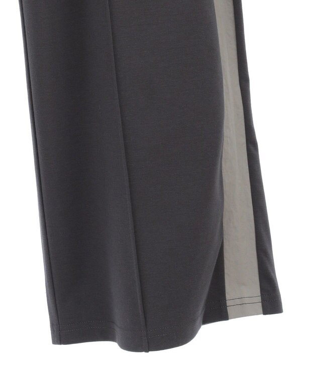 Green Parks サイドラインセンターシム入りスウェットパンツ Charcoal Gray