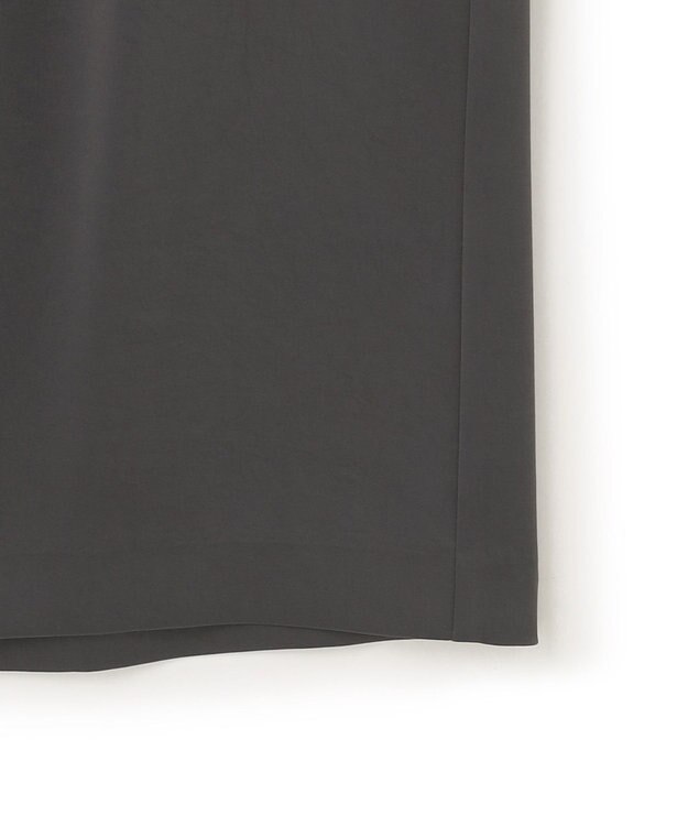 23区 【撥水加工/洗える】スムースサテン Iライン スカート グレー系