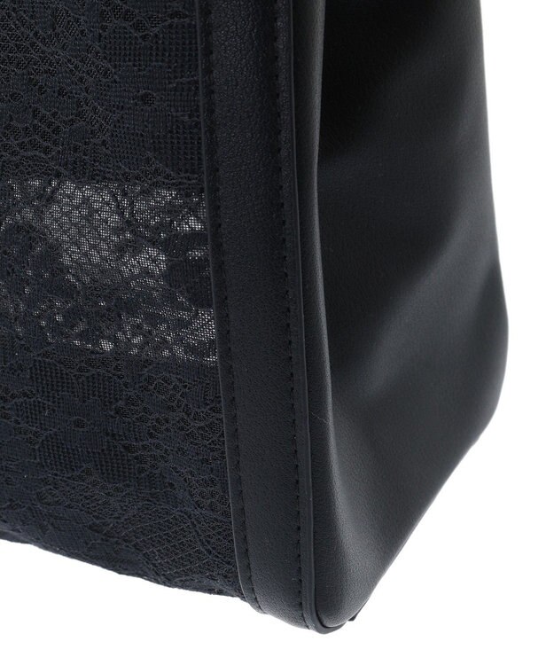 Maison de FLEUR メッシュレース2Wayトートバッグ Black