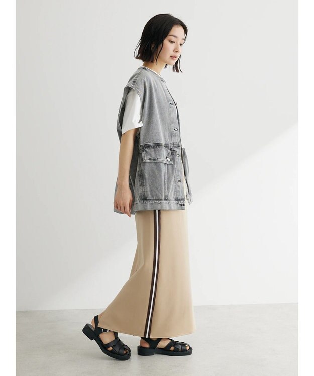 Green Parks ・Ｄｏｕｂｌｅ　Ｆｌａｇｓ　トラックスカート Beige