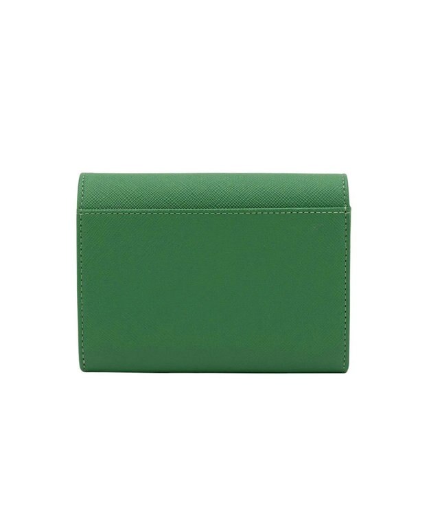 LANVIN en Bleu リュクサンブールカラー 二つ折り被せ財布 グリーン