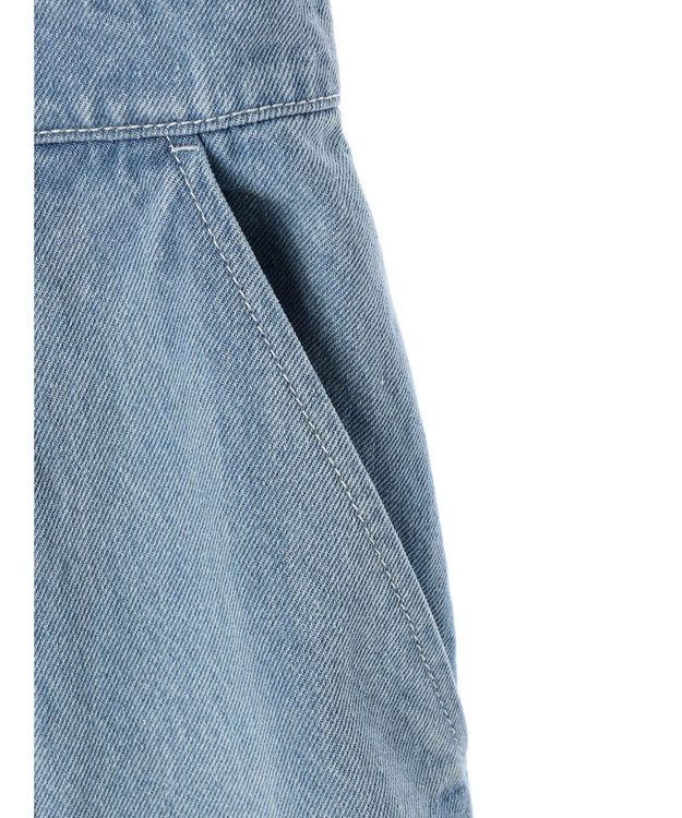 earth music&ecology ボタンキャミデニムワンピース Light Indigo