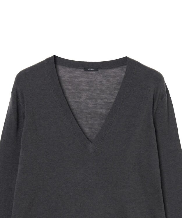 JOSEPH 【WEB＆OUTLET限定】ウールエアー Vネックニット Slate