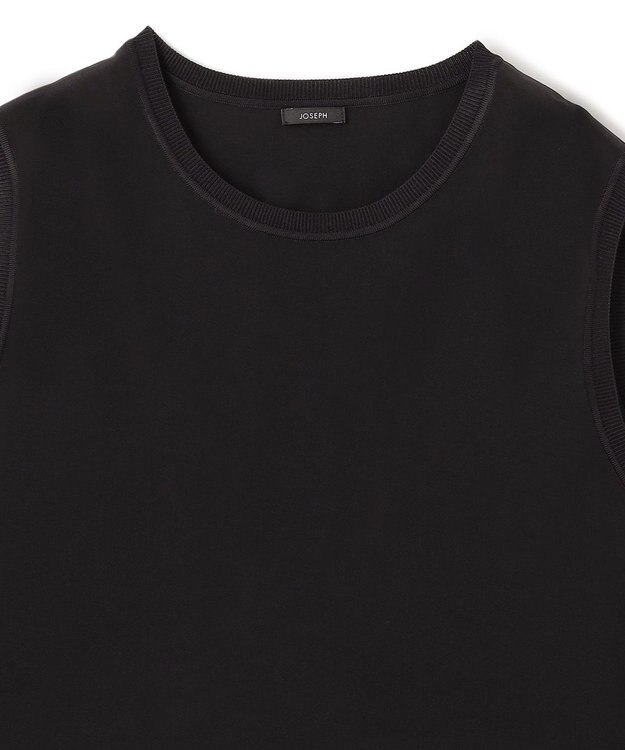 JOSEPH 【FOUNDATIONS】クレープドソワ　ノースリーブ Black
