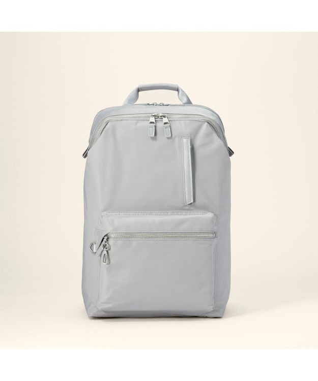 ACE BAGS & LUGGAGE 【雑誌掲載】W&.Day/Night ポッケス スリムリュック A4サイズ 14.0インチPC収納 15277 ダブルアンドデイナイト マザーズバッグ ライトグレー